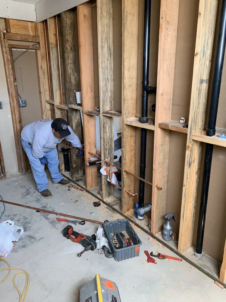Commercial rough-in plumbing for Trenchless Sewer Repair in West Livingston